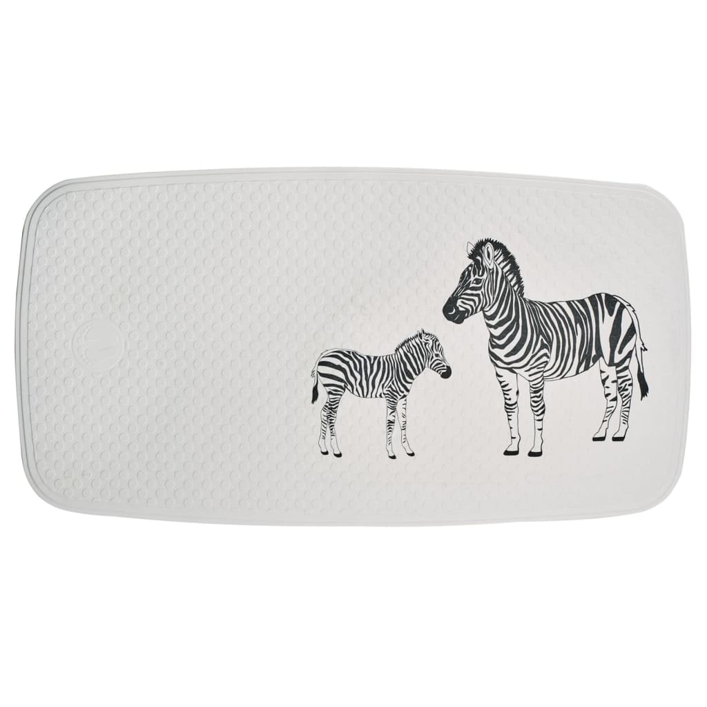 RIDDER brusemåtte Zebra 38x72 cm hvid og sort